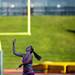 A baton twirler performs during the AAU Junior Olympics Opening Ceremonies on Monday, July 29. Daniel Brenner I AnnArbor.com